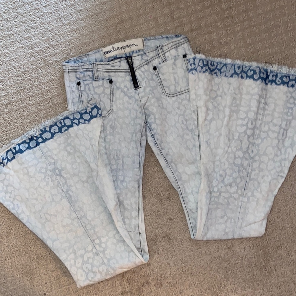 One Teaspoon printed bell bottoms